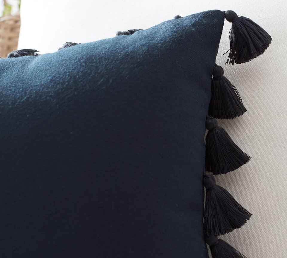 Tassel Trim Indoor/Outdoor Pillows